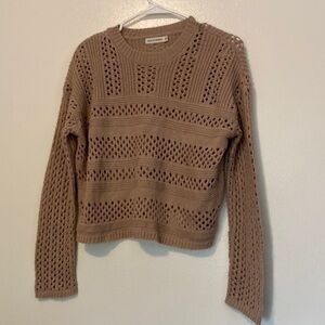 Moon & Madison dusk rose thick knit Acrylic sweater medium